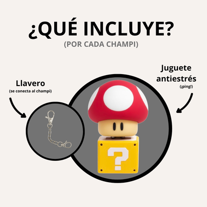 Super Champi - El llavero antiestrés que hace clic